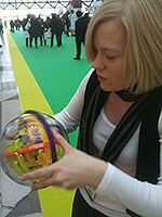 Player at the Toy Fair, 2010
